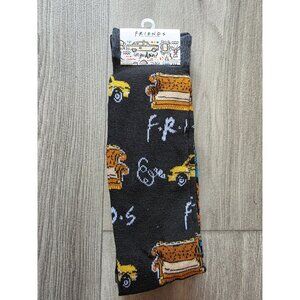 Friends The Television Series Socks  Size 8-12  NYC Taxi & Couch Design